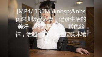 [MP4/ 136M]&nbsp;&nbsp;深圳极品人妻，记录生活的美好，69舔屄吃鸡，紫色丝袜，活超一流，女上位骑术精湛！