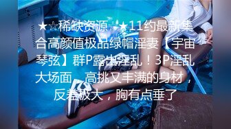 ★☆稀缺资源☆★11约最新集合高颜值极品绿帽淫妻【宇宙琴弦】群P露出淫乱！3P淫乱大场面，高挑又丰满的身材，反差极大，胸有点垂了