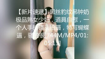 【新片速遞】黑丝豹纹吊钟奶极品熟女少妇，道具自慰，一个人手持镜头拍摄，特写蝴蝶逼，骚的很[744M/MP4/01:05:13]