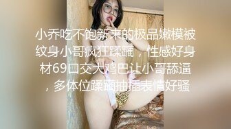 小乔吃不饱新来的极品嫩模被纹身小哥疯狂蹂躏，性感好身材69口交大鸡巴让小哥舔逼，多体位蹂躏抽插表情好骚