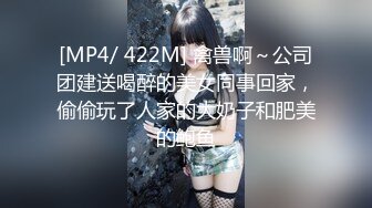 [MP4/ 422M] 禽兽啊～公司团建送喝醉的美女同事回家，偷偷玩了人家的大奶子和肥美的鲍鱼