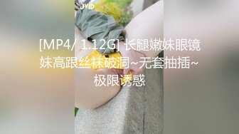 [MP4/ 1.12G] 长腿嫩妹眼镜妹高跟丝袜破洞~无套抽插~极限诱惑